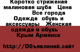 Коротко стриженая малиновая шуба › Цена ­ 10 000 - Все города Одежда, обувь и аксессуары » Женская одежда и обувь   . Крым,Армянск